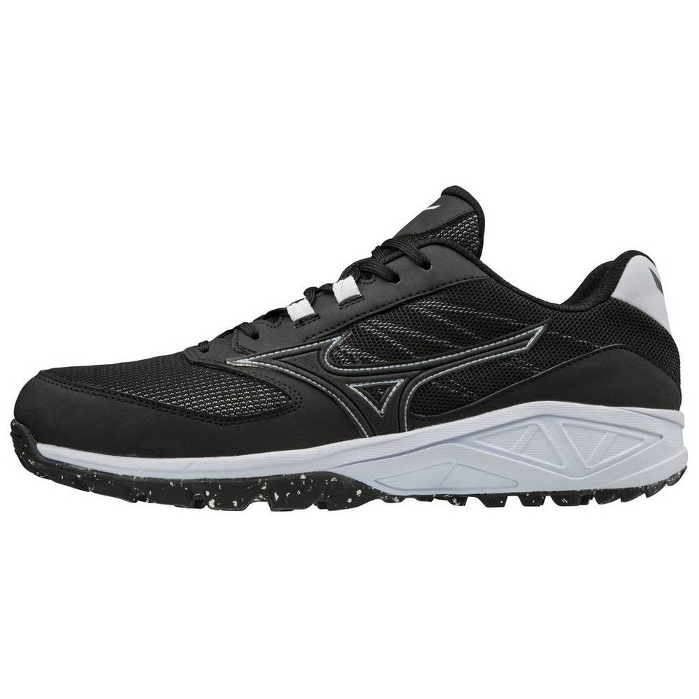 Womens Mizuno Dominant All Surface Turf Softball Cleats Black/White Philippines (DIYRLG840)